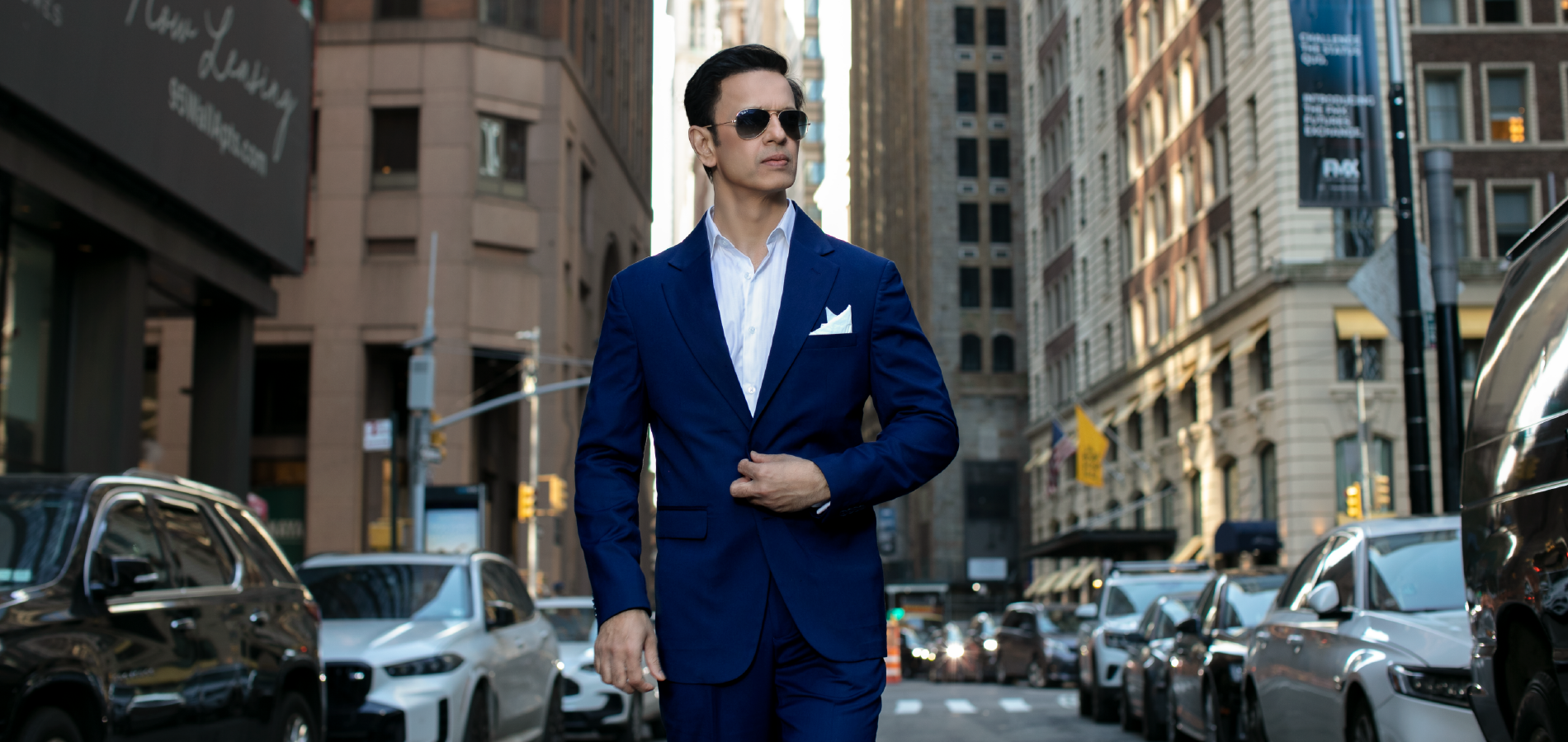 RICHMAN Premium Slim Fit Dark Navy